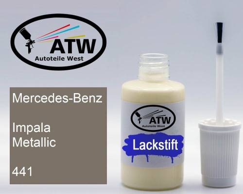 Mercedes-Benz, Impala Metallic, 441: 20ml Lackstift, von ATW Autoteile West.